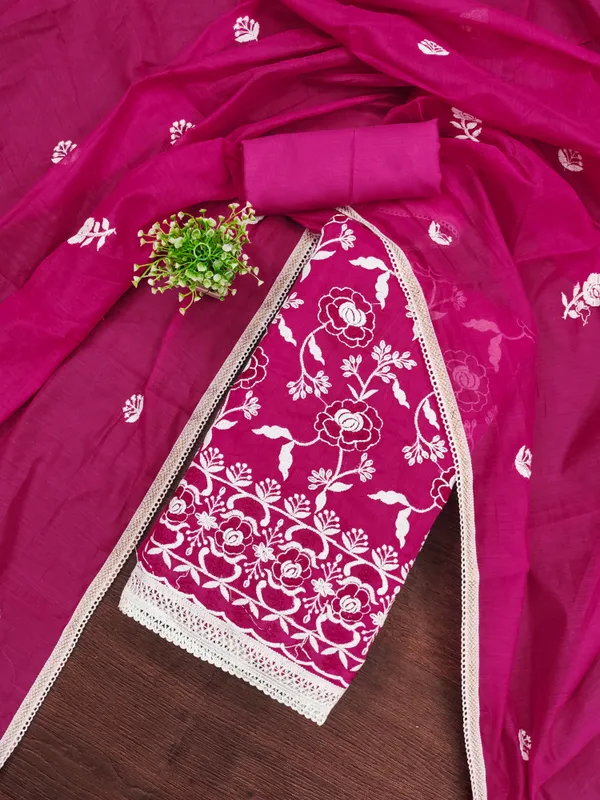 Self_Design_Pink_Chanderi_Cotton_Salwar_Suit_Dress_Material_With_Rose_Thread_Work_&_Embroidered_Dupatta_Unstitched_For_Women