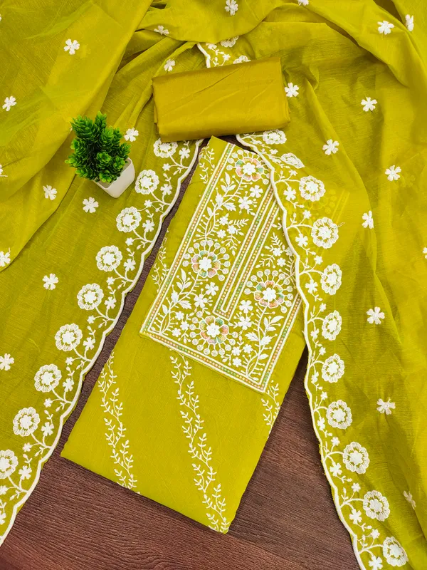 Mahendi_Chanderi_Cotton_Salwar_Suit_Dress_Material_With_Heavy_White_Thread_Work_&_Embroidered_Dupatta_Unstitched