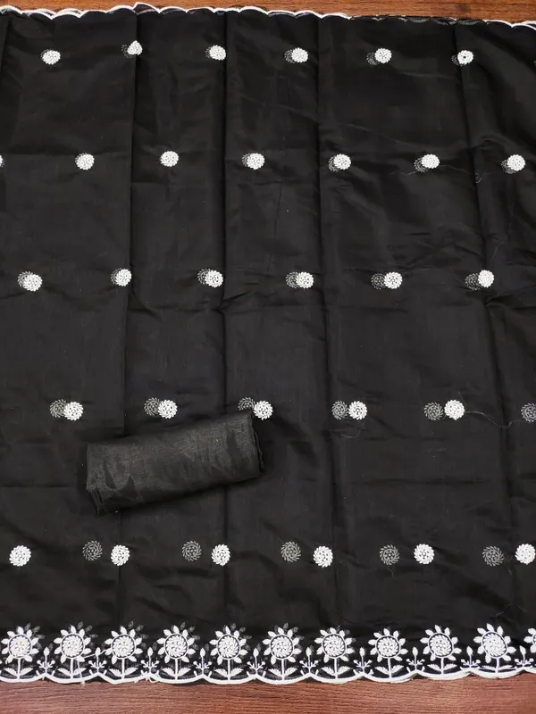 Black_Chanderi_Cotton_Embroidered_Salwar_Suit_Dress_Material_With_Santoon_Bottom_&_Dupatta_Unstitched