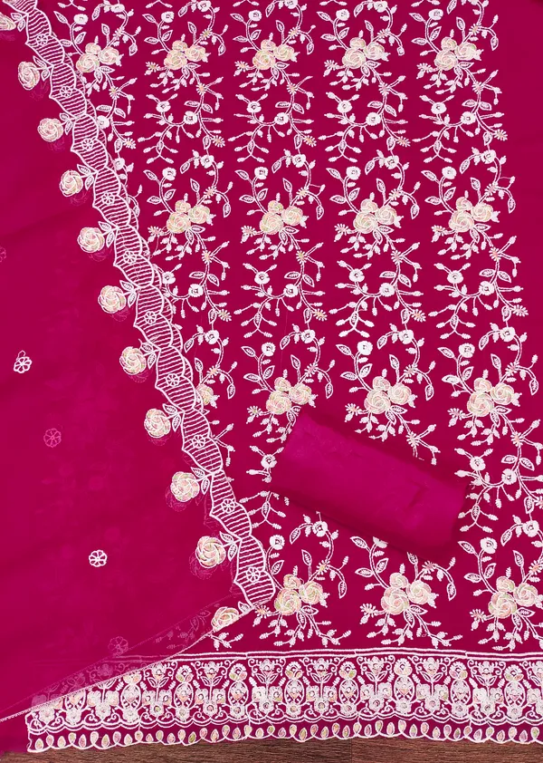 Magenta_Georgette_Salwar_Suit_Dress_Material_With_Floral_Thread_Work_Unstitched