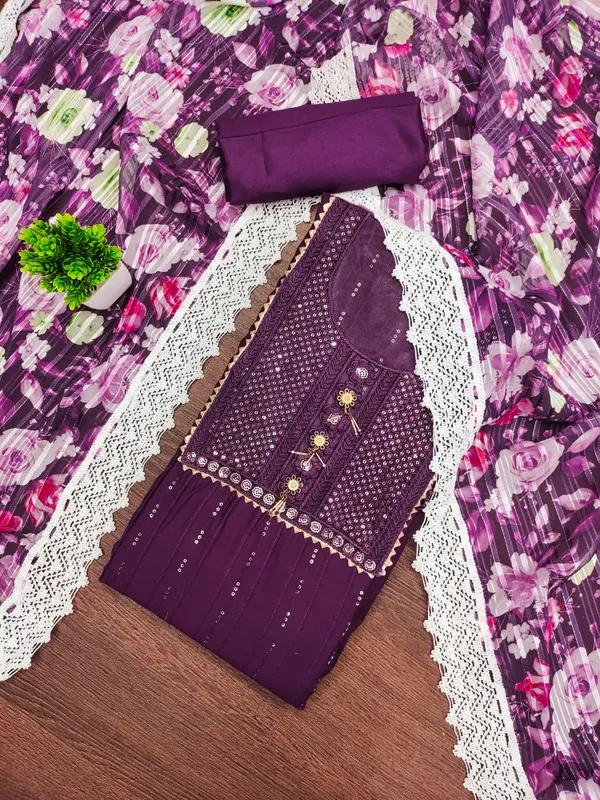 Purple_Roman_Silk_Salwar_Suit_Dress_Material_With_Thread_Sequin_Work_&_Georgette_Weaving_Dupatta_Unstitched