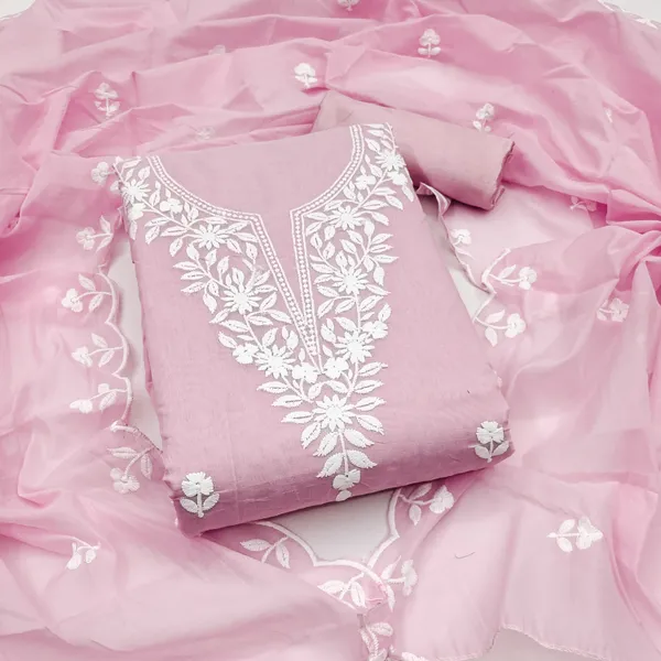 Baby_Pink_Chanderi_Cotton_Salwar_Suit_Dress_Material_With_Elegant_White_Thread_Work_Unstitched