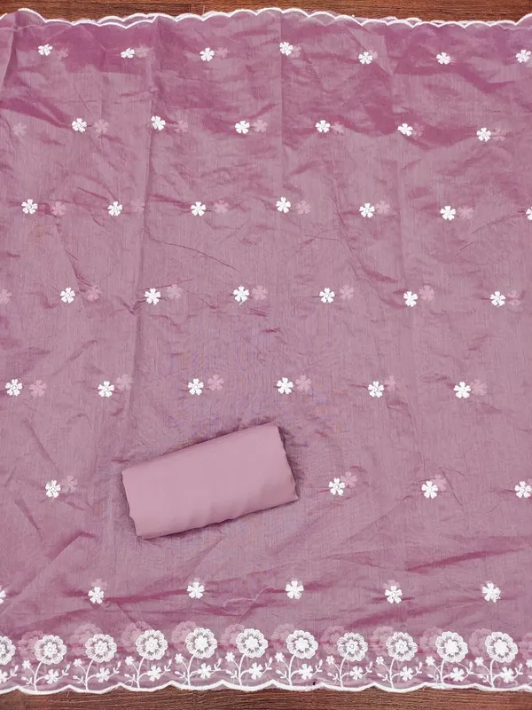 Lavender_Chanderi_Cotton_Salwar_Suit_Dress_Material_With_Heavy_White_Thread_Work_&_Embroidered_Dupatta_Unstitched