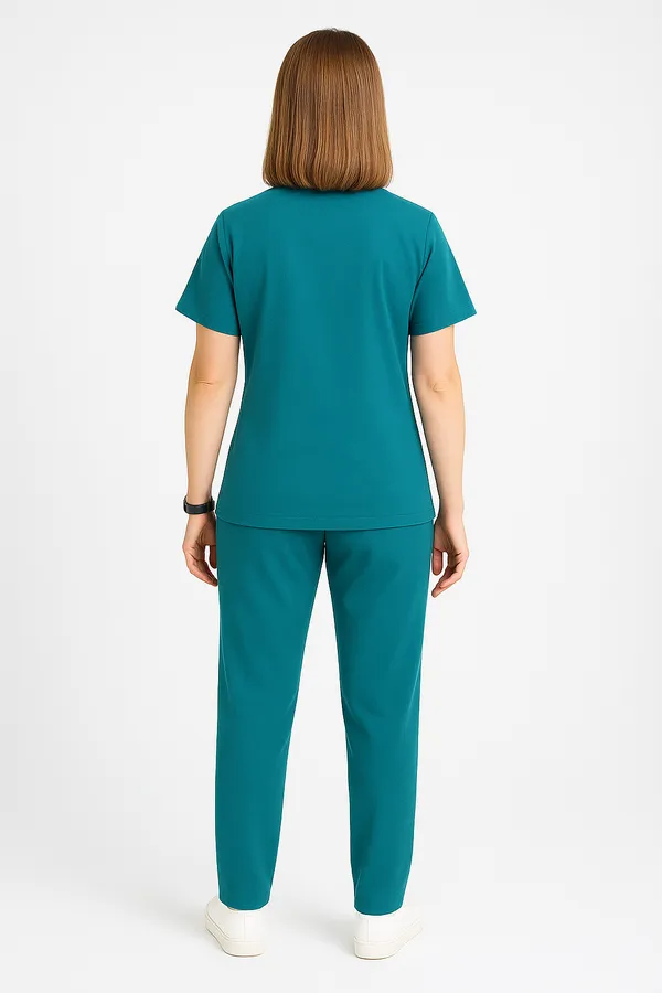 Forest_Green_Womens_5-Pocket_Comfortable_Cotton_Blend_Medical_Uniform