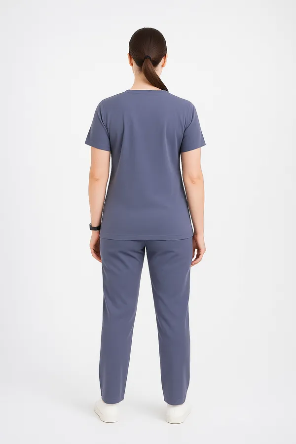 Grey_Womens_5-Pocket_Comfortable_Cotton_Blend_Medical_Uniform