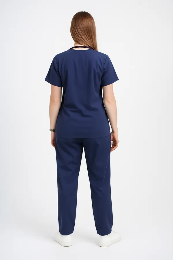 Navy_Blue_Womens_5-Pocket_Comfortable_Cotton_Blend_Medical_Uniform