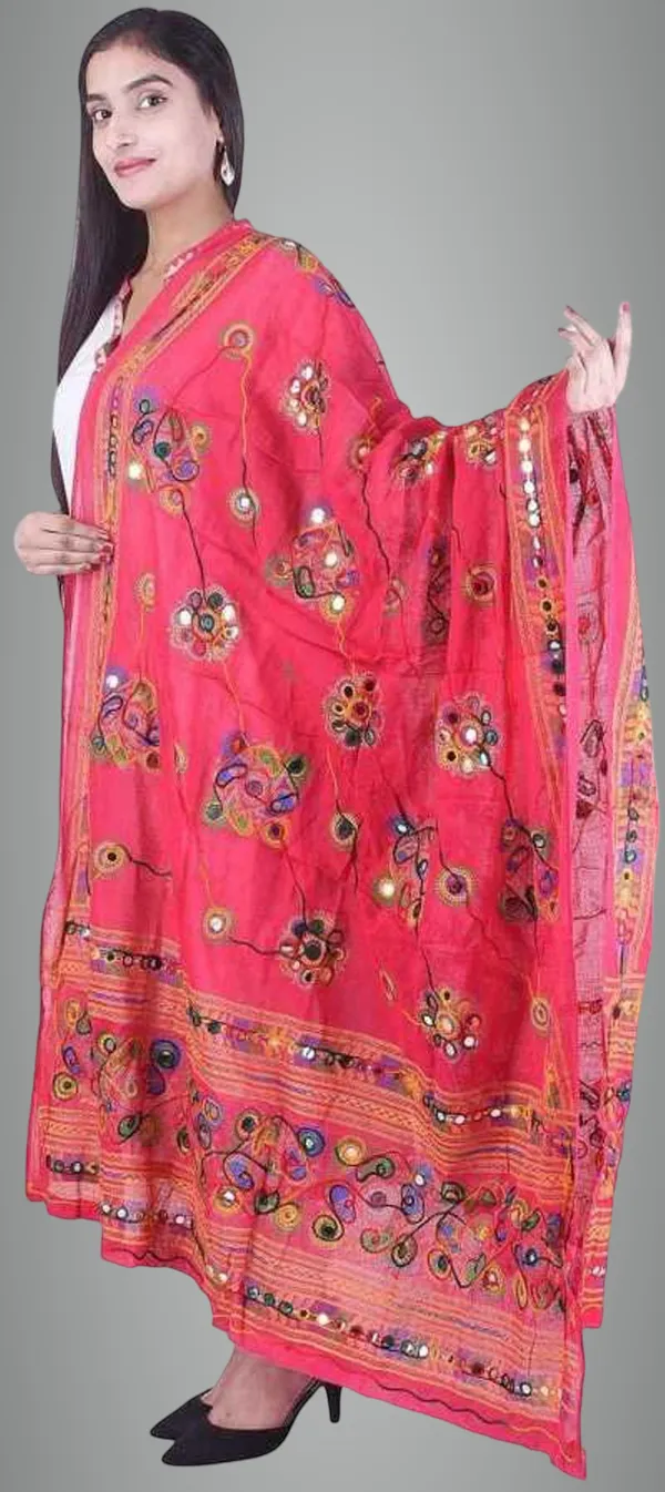 Pink_Cotton_Blend_Embellished_Dupatta_For_Women