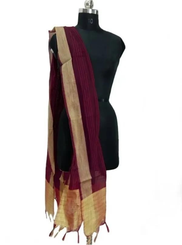 Purple_Silk_Blend_Woven_Dupatta_For_Women