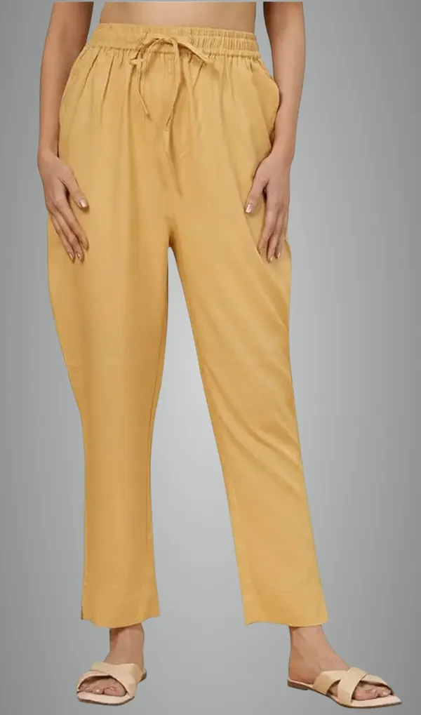 Beige_Viscose_Rayon_Regular_Fit_Trousers_For_Women