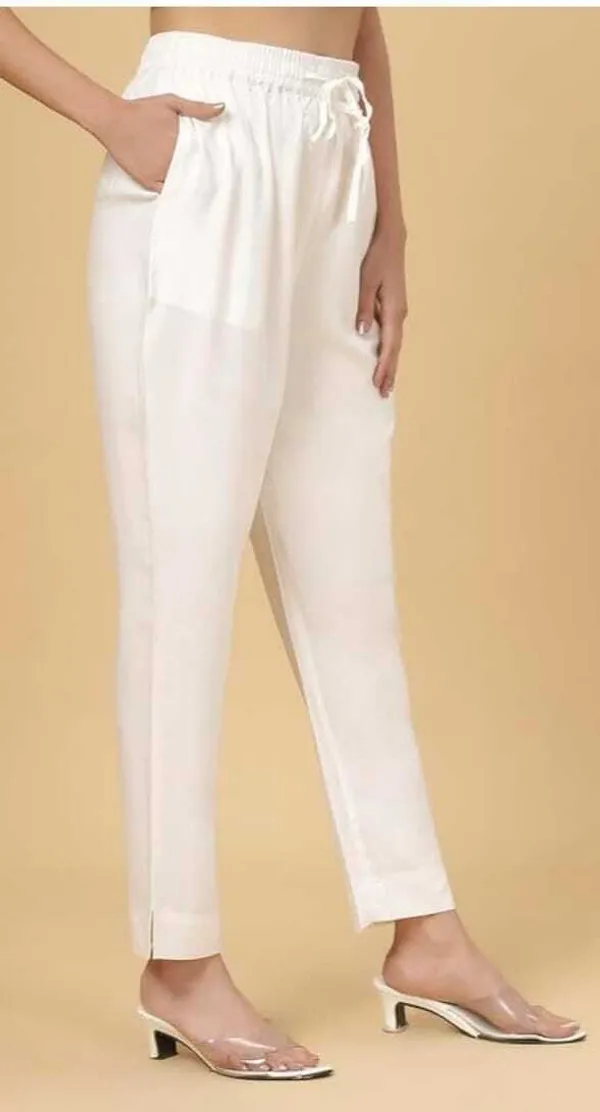 White_Viscose_Rayon_Regular_Fit_Trousers_For_Women