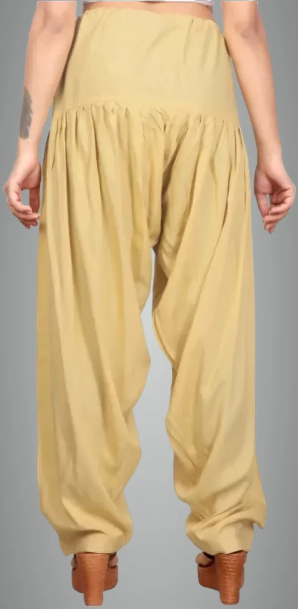Beige_Indi_Viscose_Rayon_Solid_Patiala_For_Women