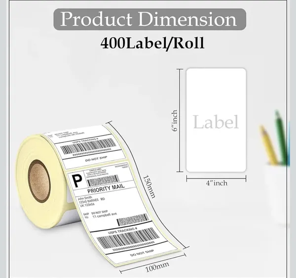 Avinzo_Direct_Thermal_Shipping_400_Labels_Paper_roll,4*6_inch_