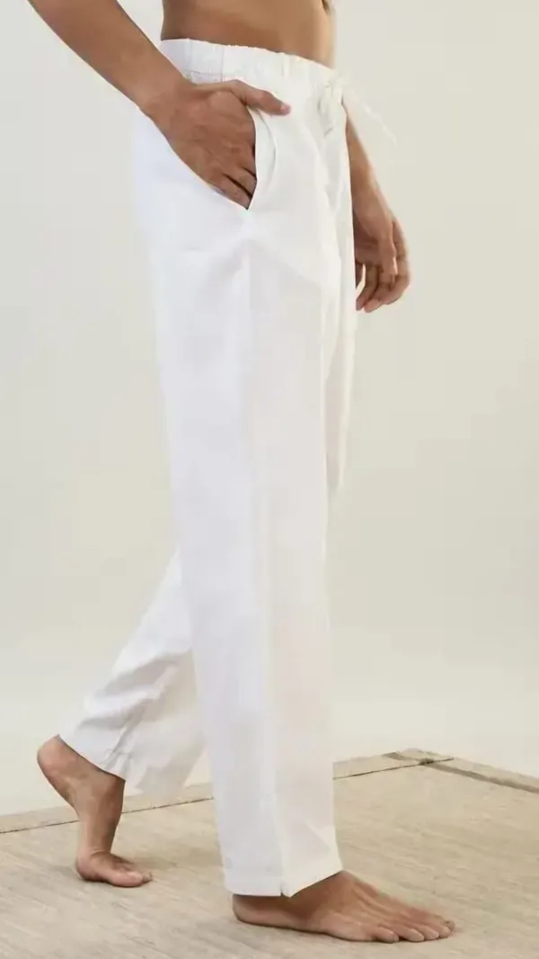 Avinzo_men's_White_cotton_Pyjamas_{pack_0f_2)