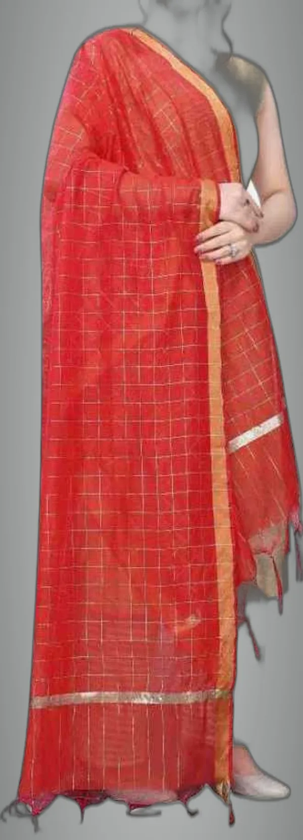 Red_Cotton_Silk_Dupatta_For_Women