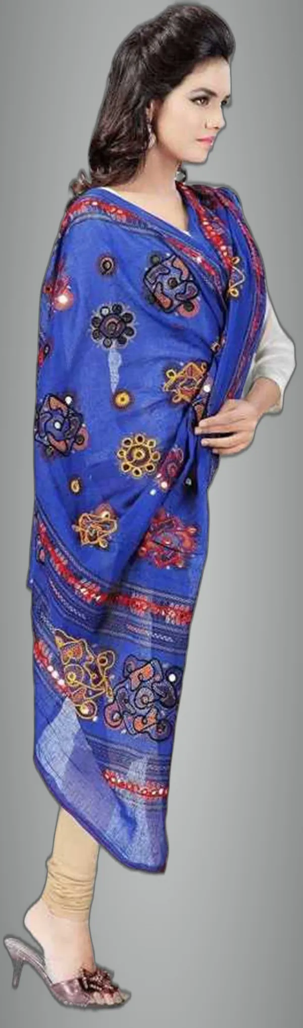 Blue_Cotton_Blend_Embellished_Dupatta_For_Women