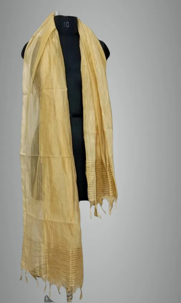 Beige_Silk_Blend_Woven_Dupatta_For_Women