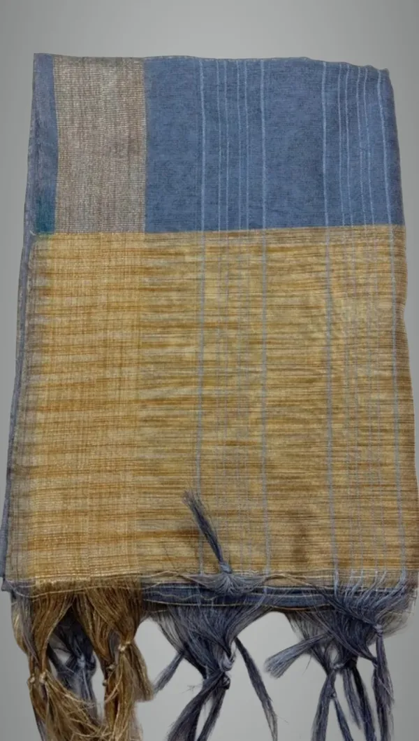 Grey_Silk_Blend_Woven_Dupatta_For_Women