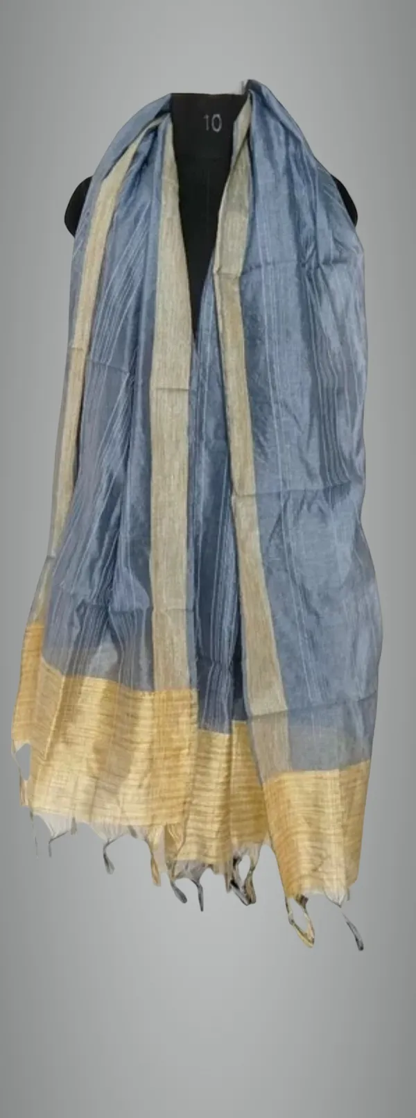 Grey_Silk_Blend_Woven_Dupatta_For_Women