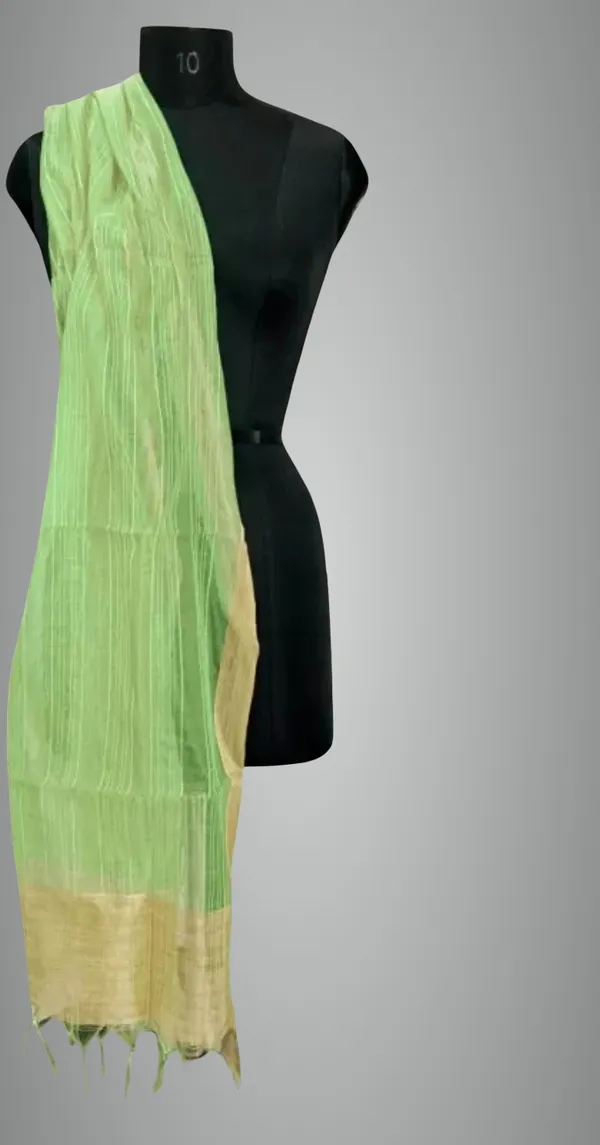 Light_Green_Silk_Blend_Woven_Dupatta_For_Women