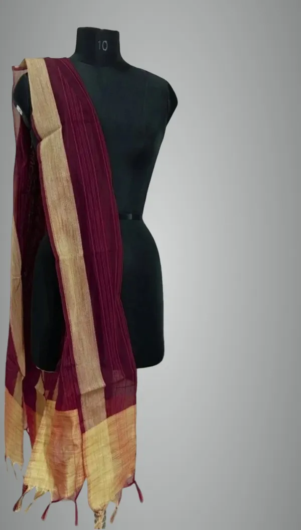 Purple_Silk_Blend_Woven_Dupatta_For_Women