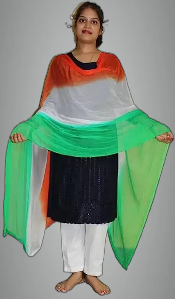 Multicolor_Chiffon_Striped_Unisex_Dupatta_For_Unisex