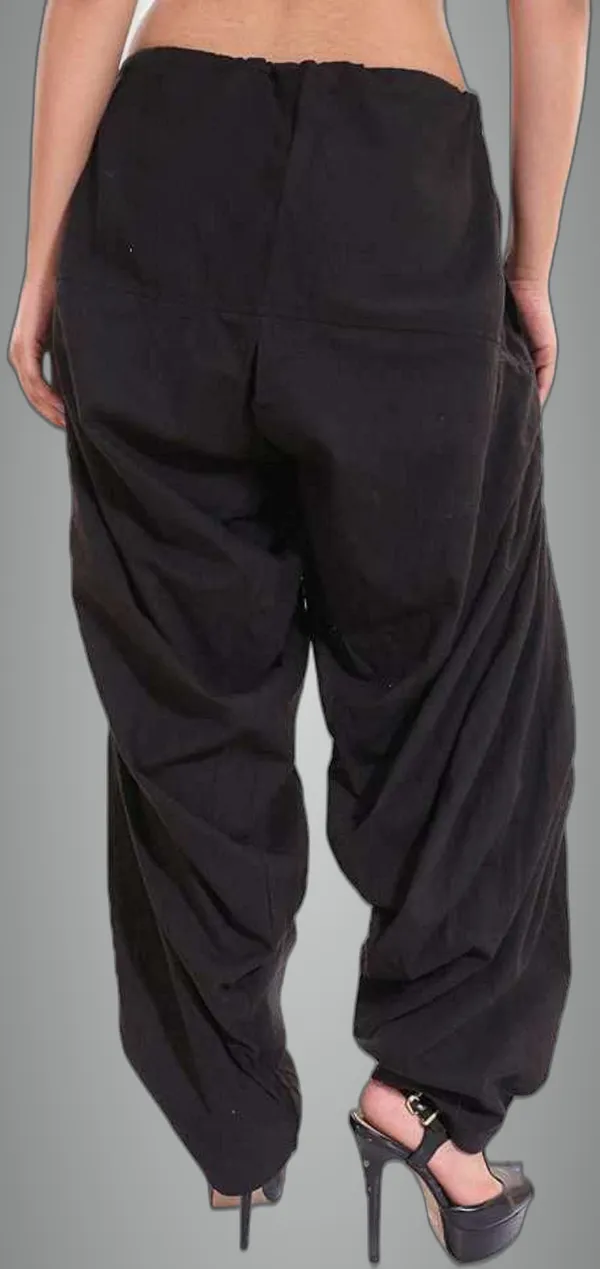 Black_Cotton_Solid_Patiala_For_Women