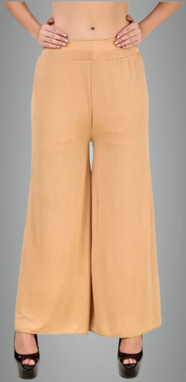 Beige_Satin_Trousers_For_Women
