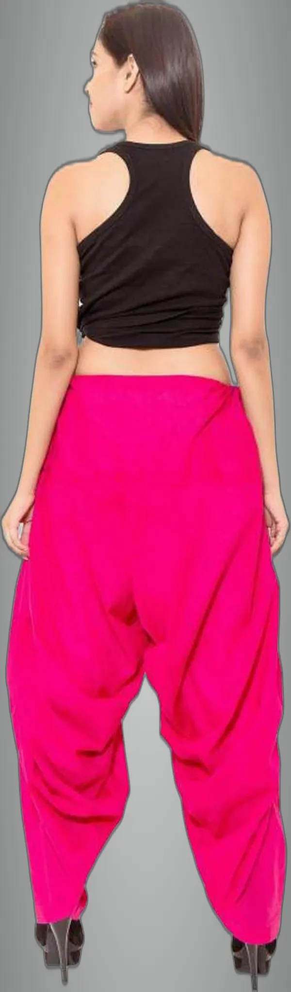 Pink_Cotton_Blend_Solid_Salwar_For_Women
