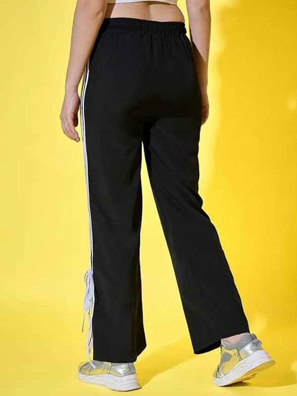 Women_Solid_Black_Track_Pants