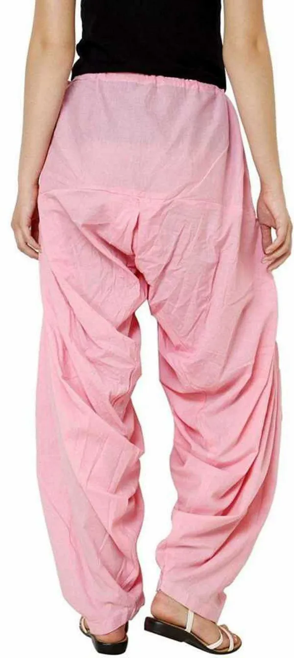 Pink_Pure_Cotton_Solid_Salwar_For_Women