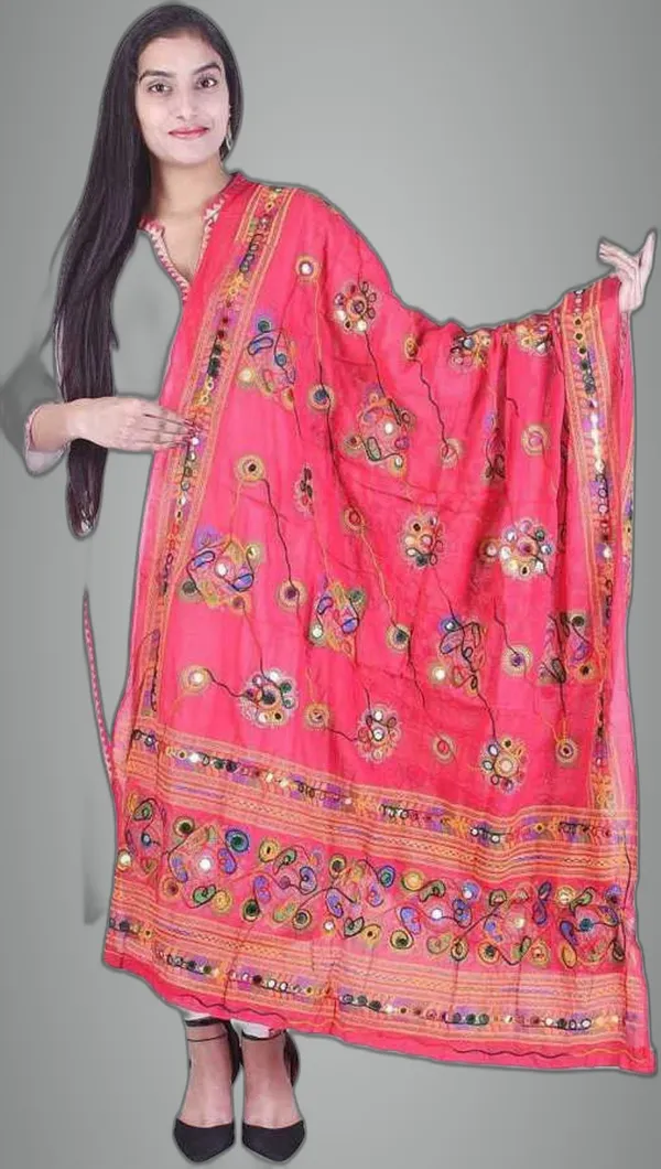 Pink_&_Blue_Pingal_Cotton_Blend_Printed_Dupatta_For_Women