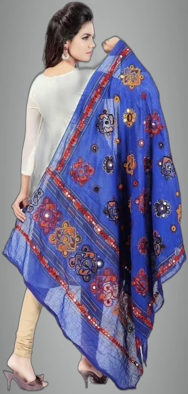 Pink_&_Blue_Pingal_Cotton_Blend_Printed_Dupatta_For_Women