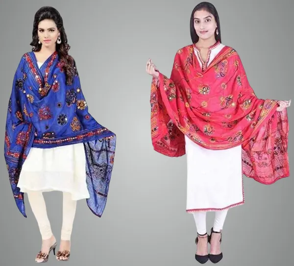 Pink_&_Blue_Pingal_Cotton_Blend_Printed_Dupatta_For_Women