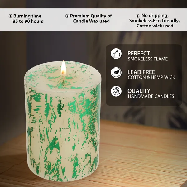 Pack_of_3_Green_Foil_Luxury_Pillar_Candles