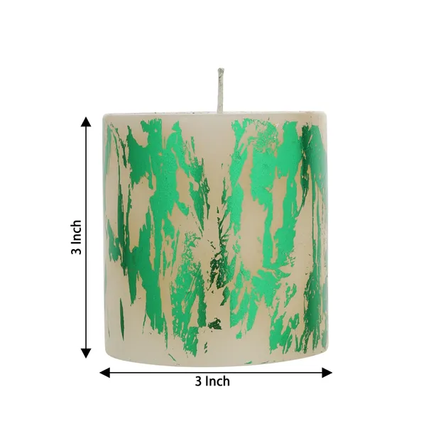 Pack_of_3_Green_Foil_Luxury_Pillar_Candles