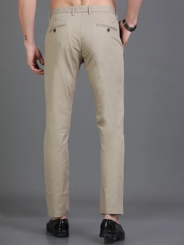 Beige_Cotton_Regular_Slim_Fit_Solid_Mid-Rise_Trouser_For_Men