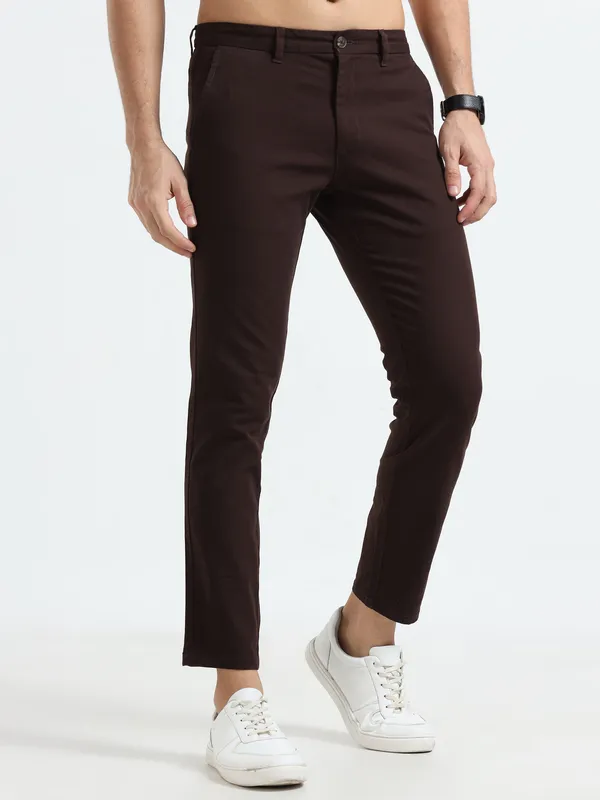 Dark_Brown_Cotton_Regular_Slim_Fit_Solid_Mid-Rise_Trouser_For_Men