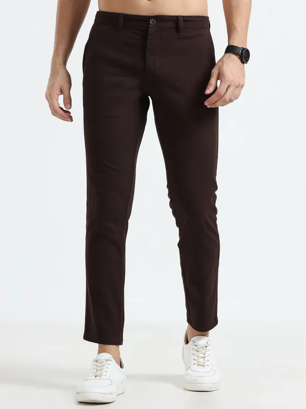 Dark_Brown_Cotton_Regular_Slim_Fit_Solid_Mid-Rise_Trouser_For_Men