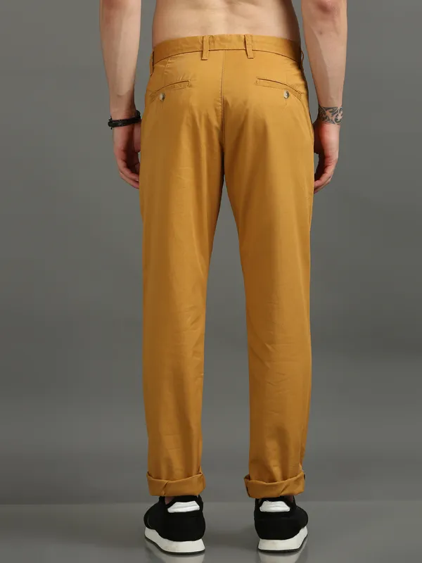 Yellow_Cotton_Regular_Slim_Fit_Solid_Mid-Rise_Trouser_For_Men