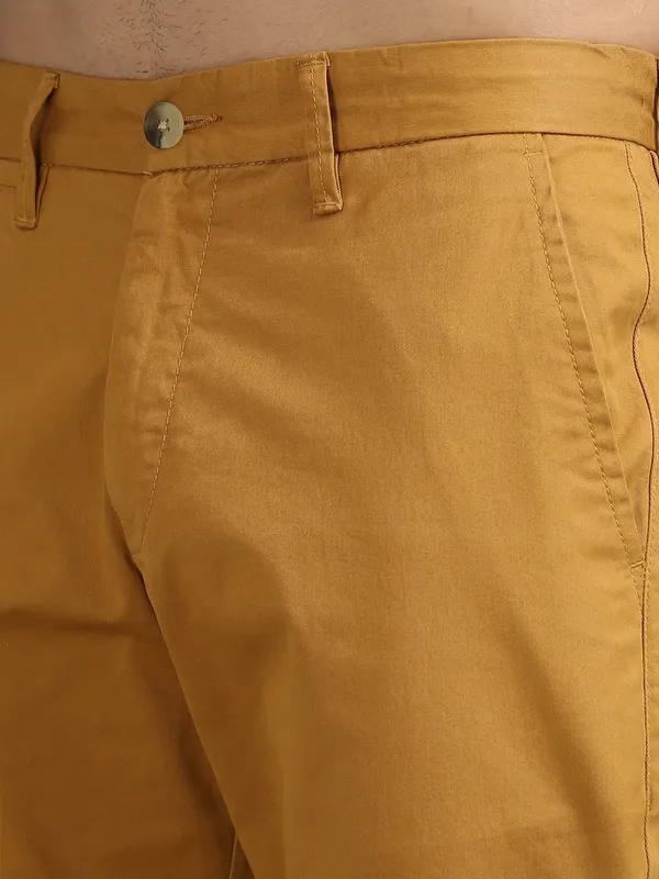 Yellow_Cotton_Regular_Slim_Fit_Solid_Mid-Rise_Trouser_For_Men