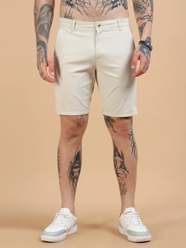 Beige_Cotton_Solid_Chinos_Shorts_For_Men