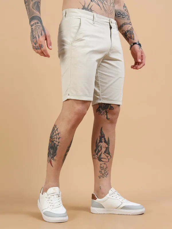 Beige_Cotton_Solid_Chinos_Shorts_For_Men
