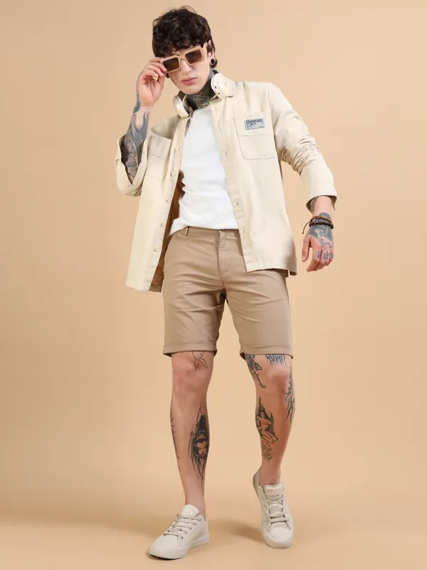 Brown_Cotton_Solid_Chinos_Shorts_For_Men