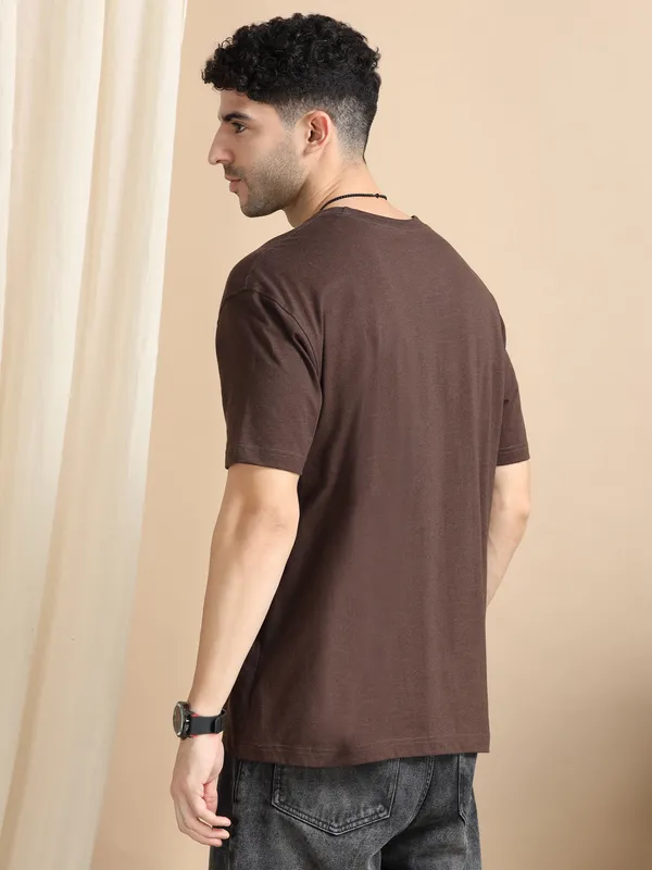 Coffee_Brown_Cotton_Regular_Oversized_T-Shirt_For_Men