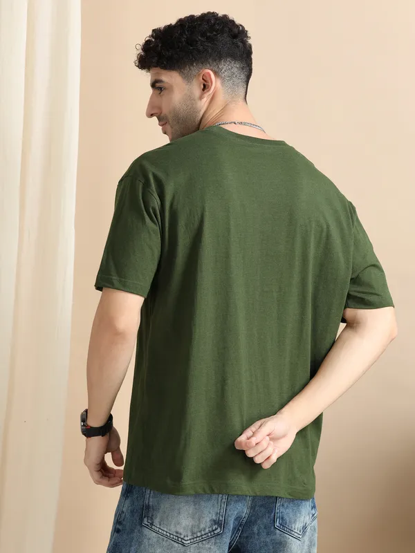 Green_Cotton_Regular_Oversized_T-Shirt_For_Men