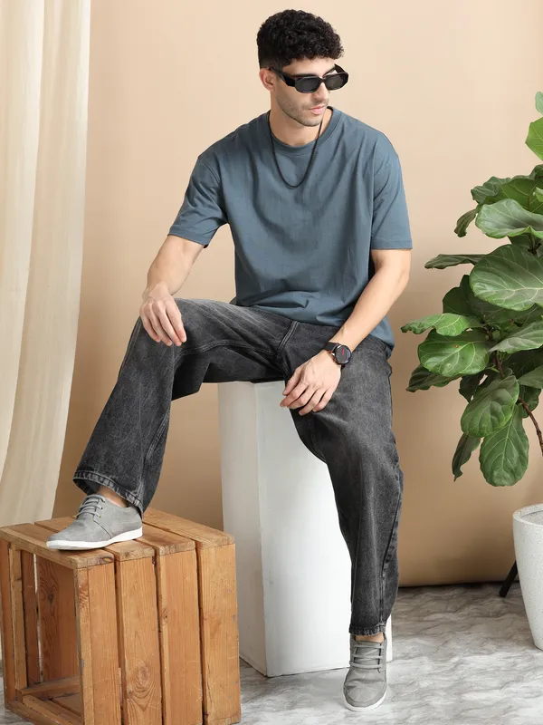 Grey_Cotton_Regular_Oversized_T-Shirt_For_Men