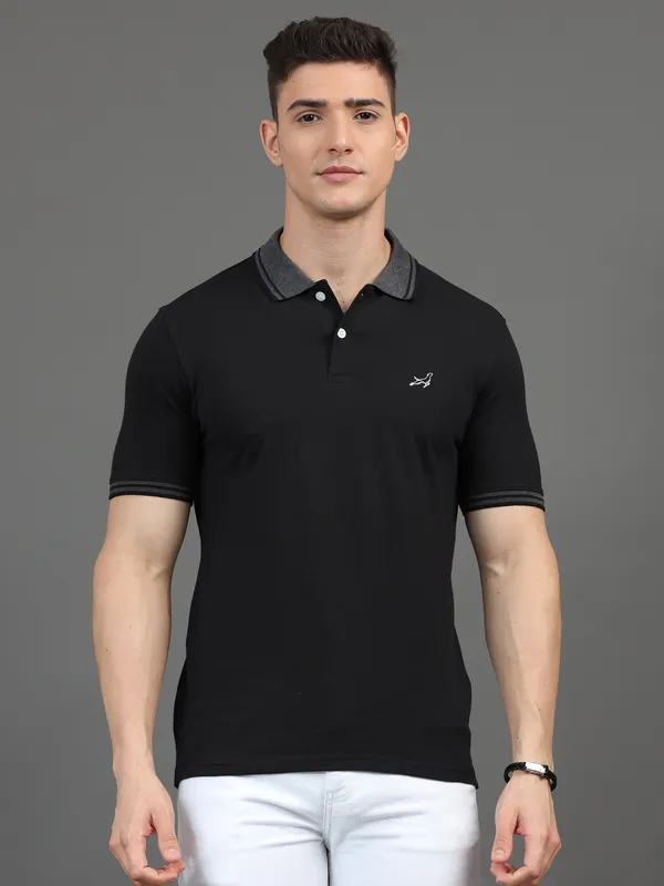 Black_Cotton_Regular_Polo_T-Shirt_For_Men