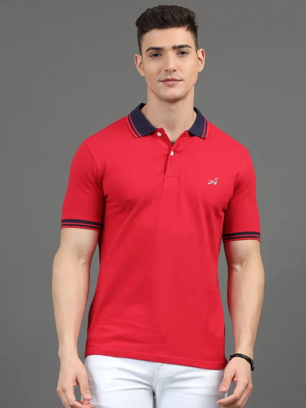 Red_Cotton_Regular_Polo_T-Shirt_For_Men