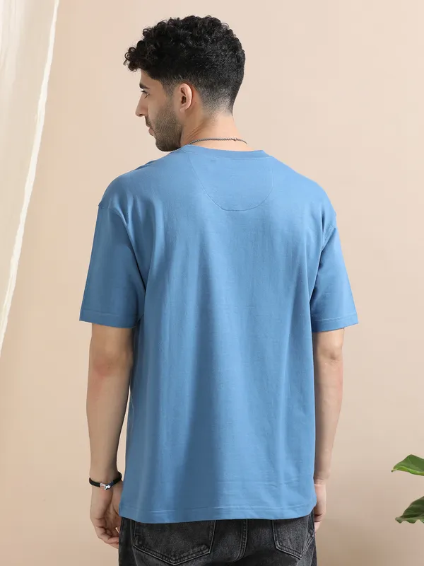 Blue_Cotton_Regular_Oversized_T-Shirt_For_Men