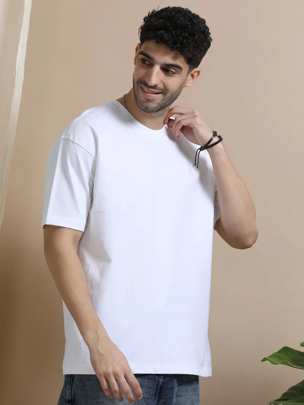 White_Cotton_Regular_Oversized_T-Shirt_For_Men